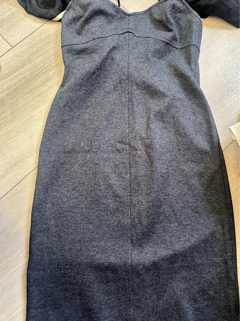 BCBGMAXAZRIA Women's Gray Midi Dress Size Medium NWT